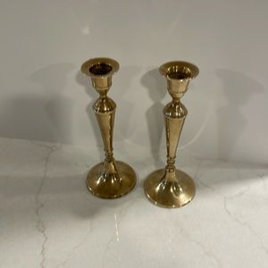 Brass candlesticks